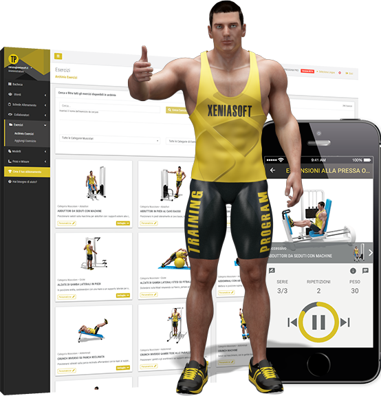 Presentazione ufficiale di Training Program Pro con schermate del software e dell’app